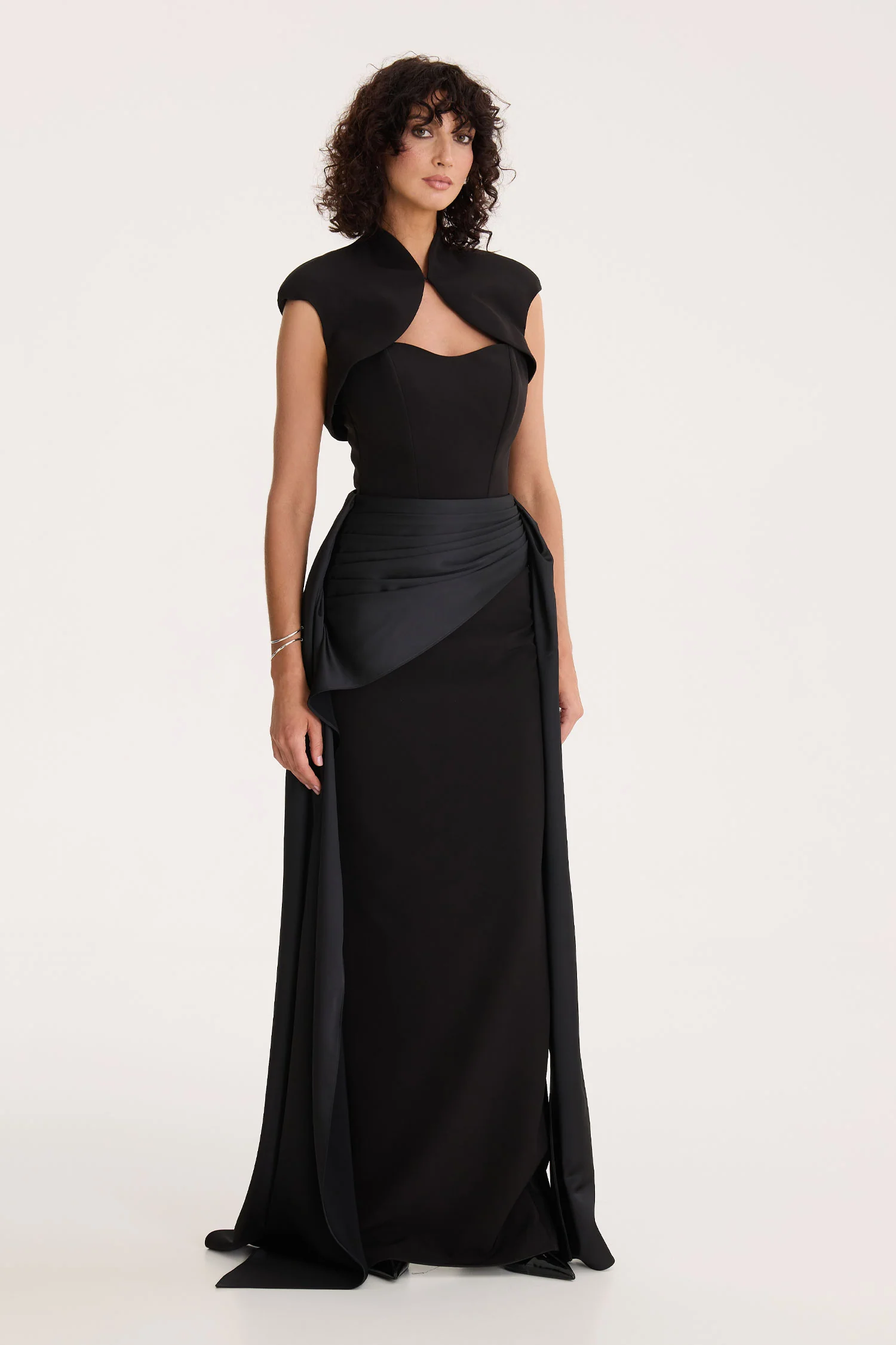 Noir Drape Gown - Image 2