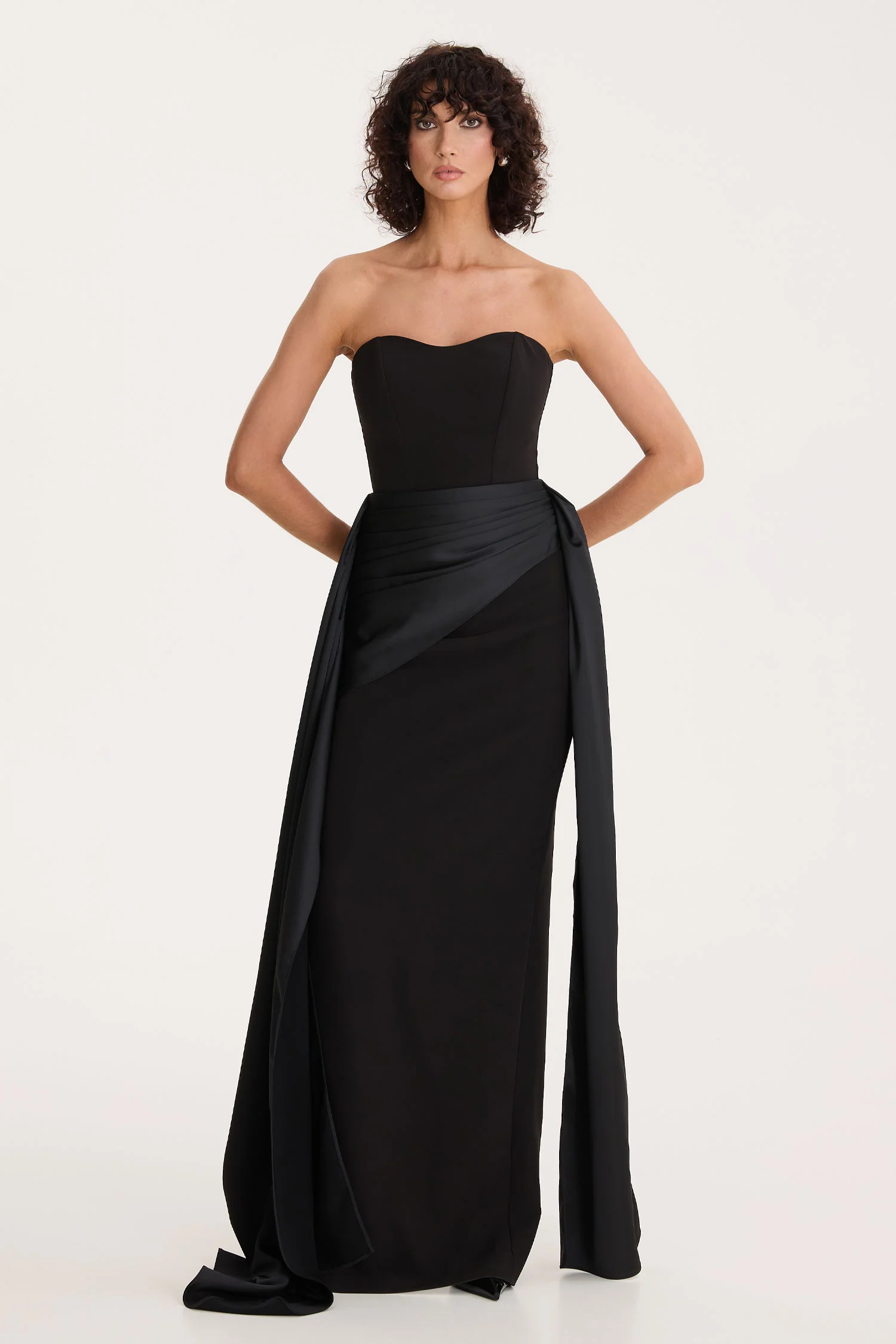 Noir Drape Gown - Image 3
